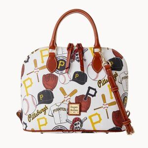 NWT Dooney & Bourke Pittsburgh Pirates Zip Zip Domed Satchel Bag MLB Orig $268